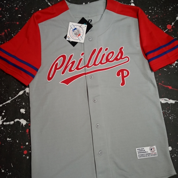 MLB Other - Philadelphia Phillies button-up baseball jersey